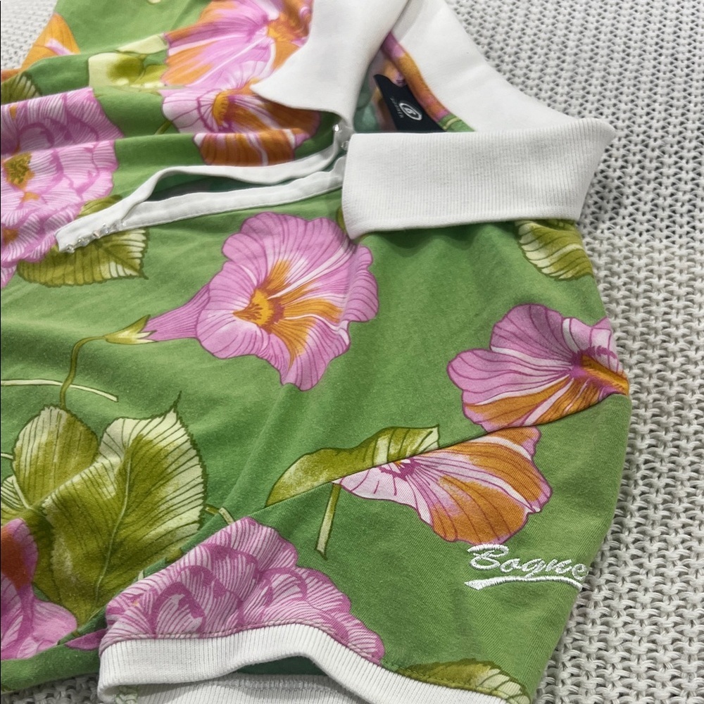 Bogner Green Floral Button Down Shirt - Picture 13 of 13